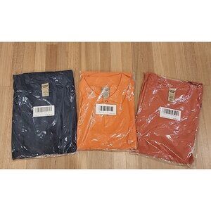 3 pack 5XL Scandia Woods mens polo T Shirt crew v neck short sleeve pocket tee